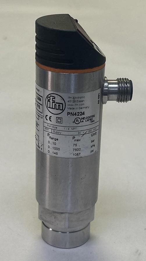Used IFM EFECTOR,PN4224,PRESSURE SENSOR