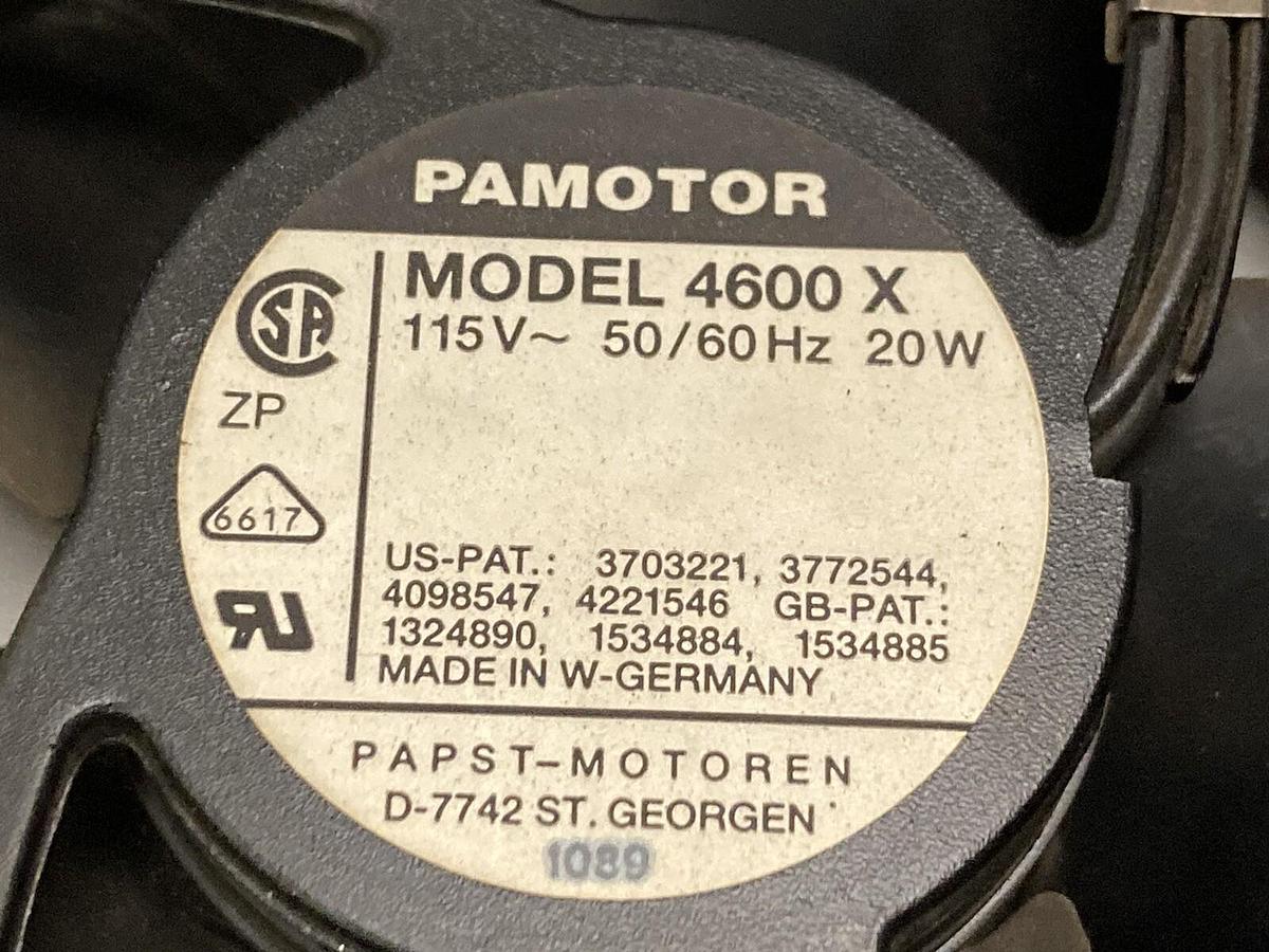 Pamotor,4600X,Pentaflow Fan 20W 115Vac