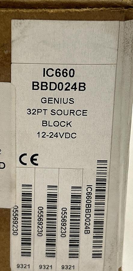 Used GE FANUC,IC660BBD024B / IC660BBD024, GENIUS BLOCK SOURCE I/O BLOCK NEW