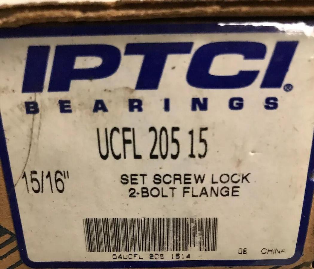 IPTCI,UCFL205 15,15/16 IN 2 Bolt Flange Bearing lot of 3