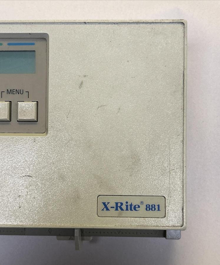 Used X-RITE,MODEL 881,AUTOMATIC PHOTOGRAPHIC CONTROL STRIP DENSITOMETER