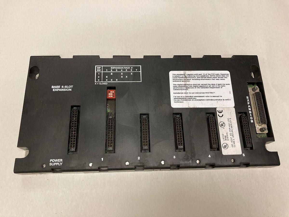 Used GE Fanuc,IC693CHS398G,5 Slot Expansion