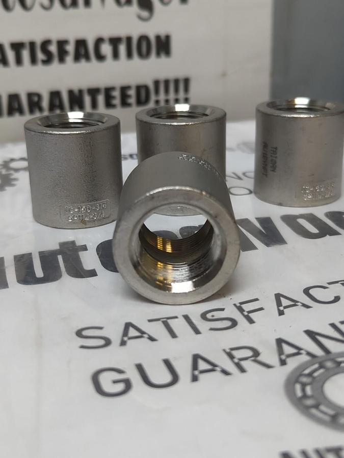 HAITIMA,TC-150-316 SP114,3/4 INCH STAINLESS STEEL COUPLING SOCKETS LOT OF 4 NOS