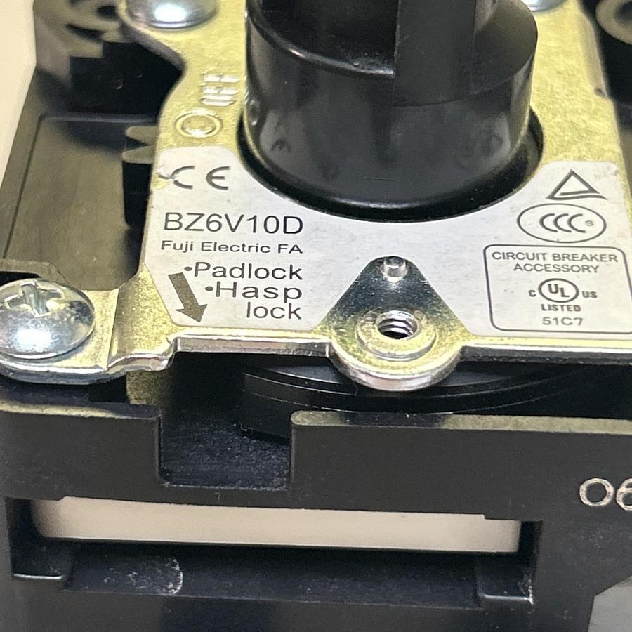 Used FUJI,EW100AAG,CIRCUIT BREAKR 75A W/ BZ6V10D OPERATING HANDLE
