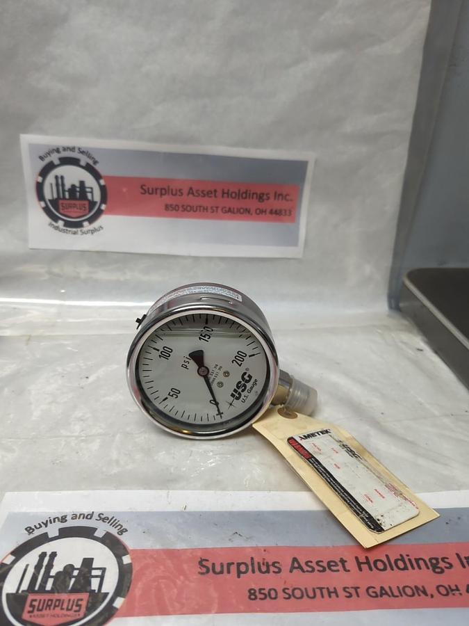 US GAUGE,100MM,GAUGE 0-200PSI MISSING BOX