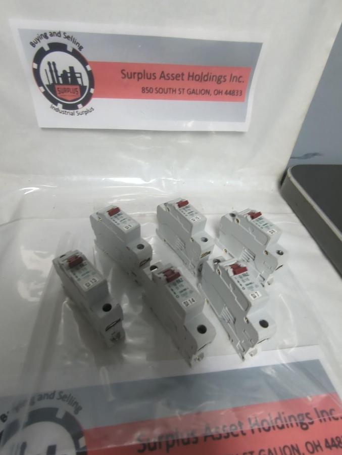 Used MOELLER,FAZ B16,CIRCUIT BREAKER 1P 230/400 AC LOT OF 6 PRE-OWNED