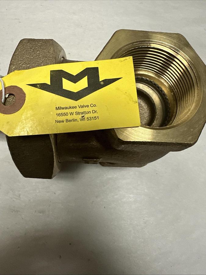 Milwaukee,200SWP 400WOG,1-1/2" Fig. 1174 Brass Gate Valve