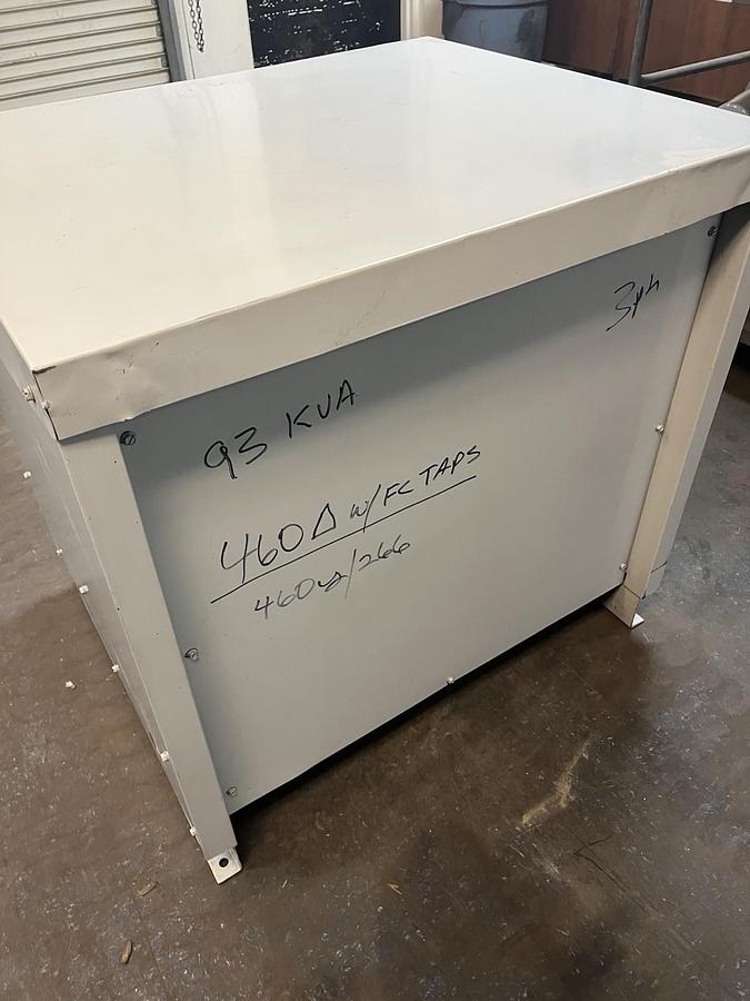 Used ACME,DTGB-93-4S,DRIVE ISOLATION TRANSFORMER 93KVA HV 460 LV 460Y/266 3PH