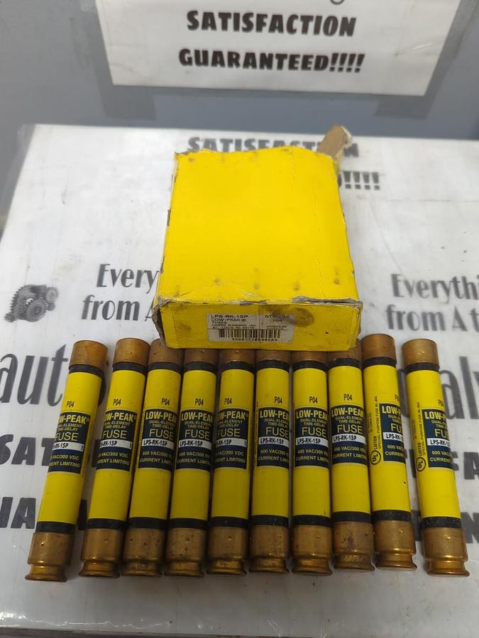 COOPER BUSSMANN,LPS-RK-1SP,LOW-PEAK 1 AMP FUSES BOX OF 10 NOS