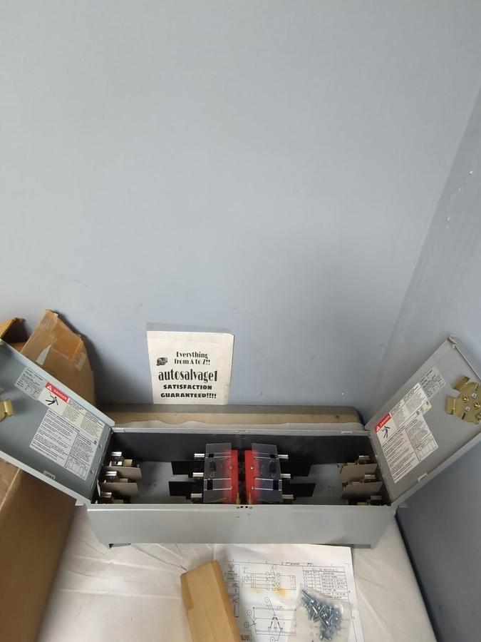 CUTLER HAMMER,FDPWT 3633R,DEAD FRONT TWIN SWITCH 100 AMP 600 VAC NOS