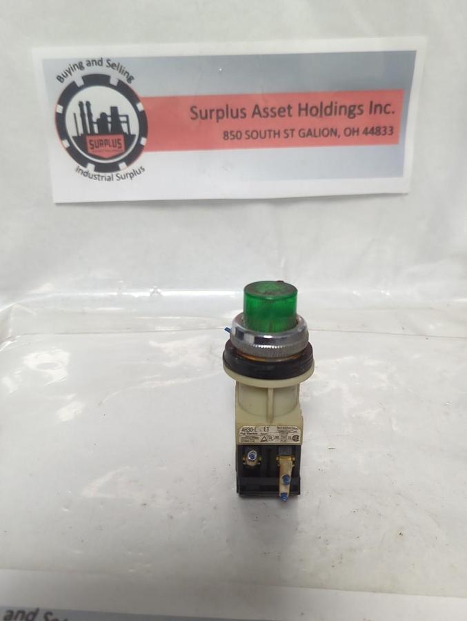 Used FUJI ELECTRIC,AH30-L,GREEN PUSHBUTTON PRE-OWNED