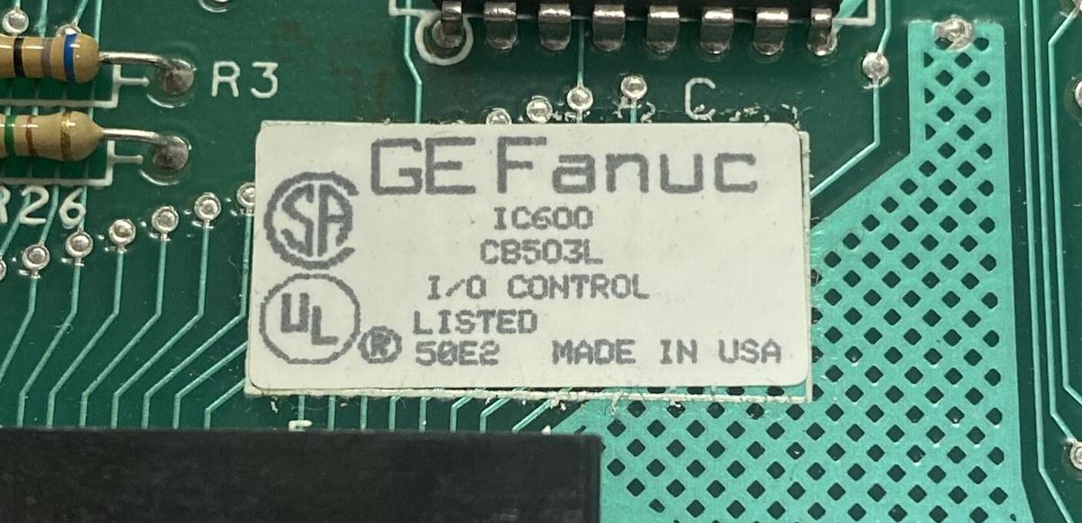 Used GE FANUC,IC600CB503L,I/O CONTROL BOARD