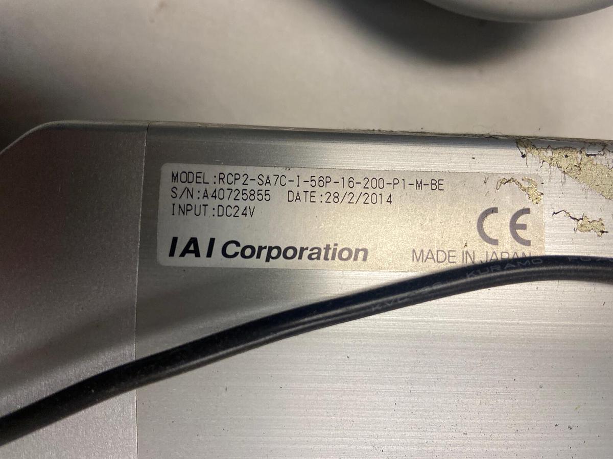 Used IAI Corporation,RCP2-SA7C-1-56P-16-200-P1-M-BE,Linear Cylinder Actuator NOS