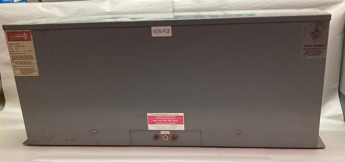 Used Myron Zucker,KIM43052x-3ET,3-Phase Calmount Capacitor 52.5kvar 480V 60Hz