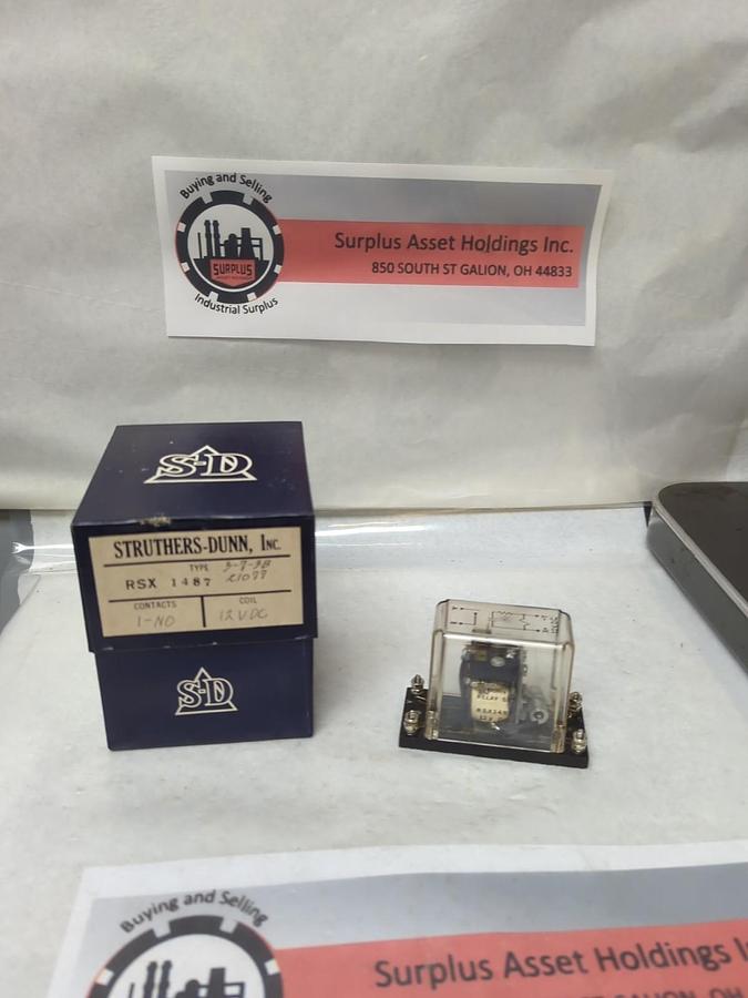 STRUTHER-DUNN,RSX1487,RELAY SET 12 VDC NOS