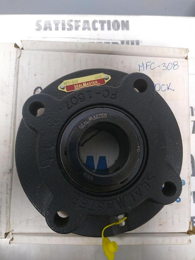 SEALMASTER,MFC-308,FLANGE MOUNT BEARING 4-BOLT BASE 40MM BORE NOS
