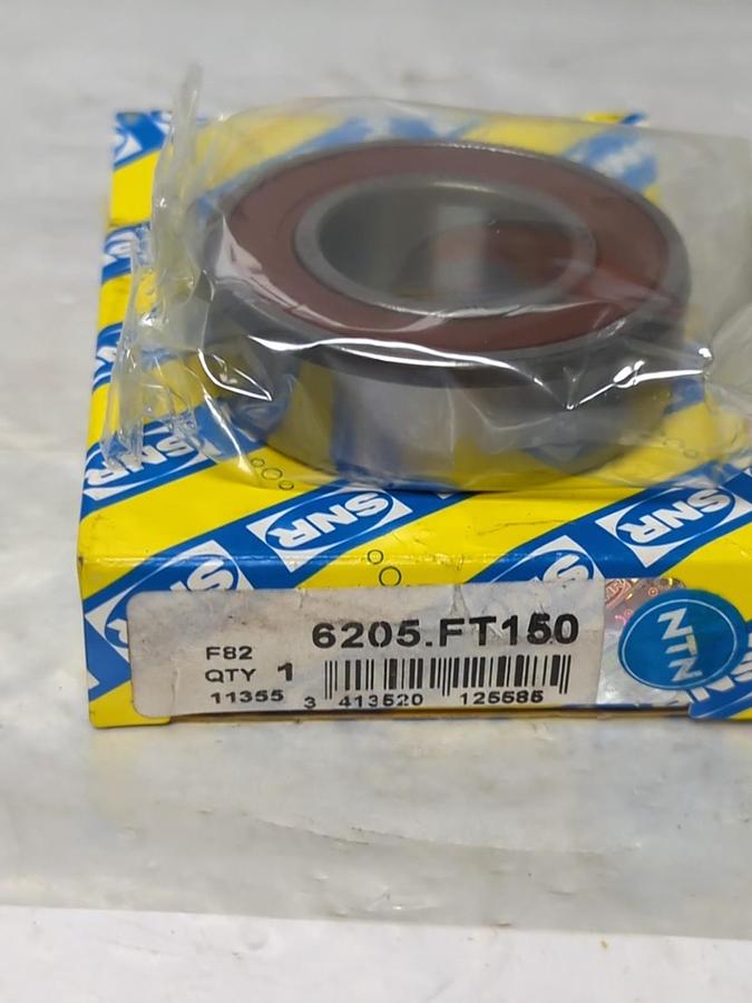 SNR,6205-FT150,SEALED DEEP GROOVE BALL BEARING 25X52X150MM NOS