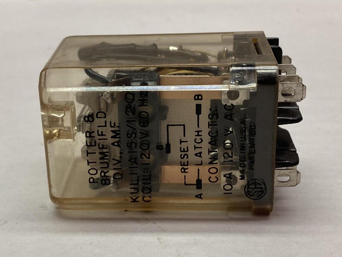 Used Potter & Brumfield,KUL11A15S/24,Relay 120V 60Hz