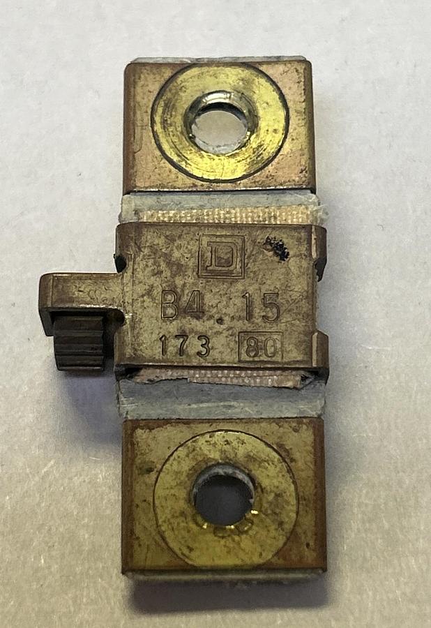 Used SQUARE D,B4.15,THERMAL OVERLOAD HEATER ELEMENT LOT 2