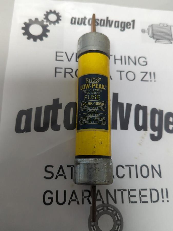 COOPER BUSSMANN,LPS-RK-100SP,LOW-PEAK 100 AMP FUSE NOS