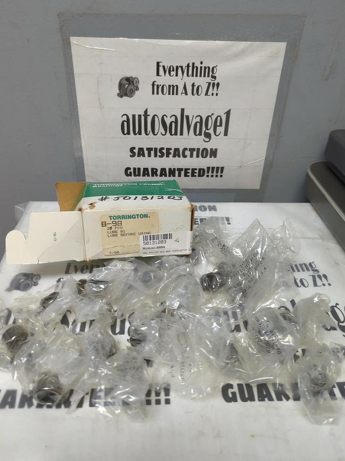 TORRINGTON,B98,DRAWN CUP NEEDLE ROLLER BEARING 14.29MM BORE BOX OF 23 NOS