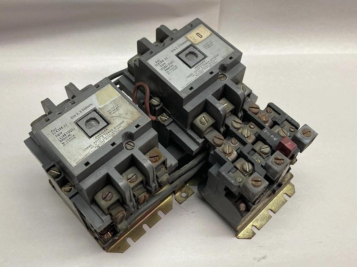 Used Dressar,314344-21,Size 2 Reversing Contactor 110V 50A
