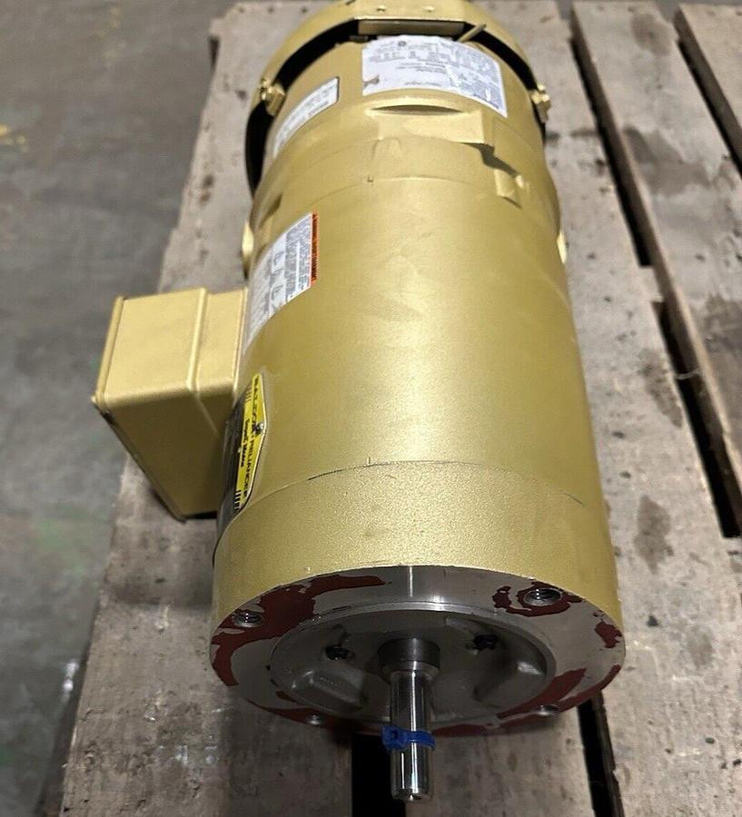 Used Baldor-Reliance,Vebm3546,Brake Unit Motor 1 Hp 1760 RPM 3-Phase Frame 56C