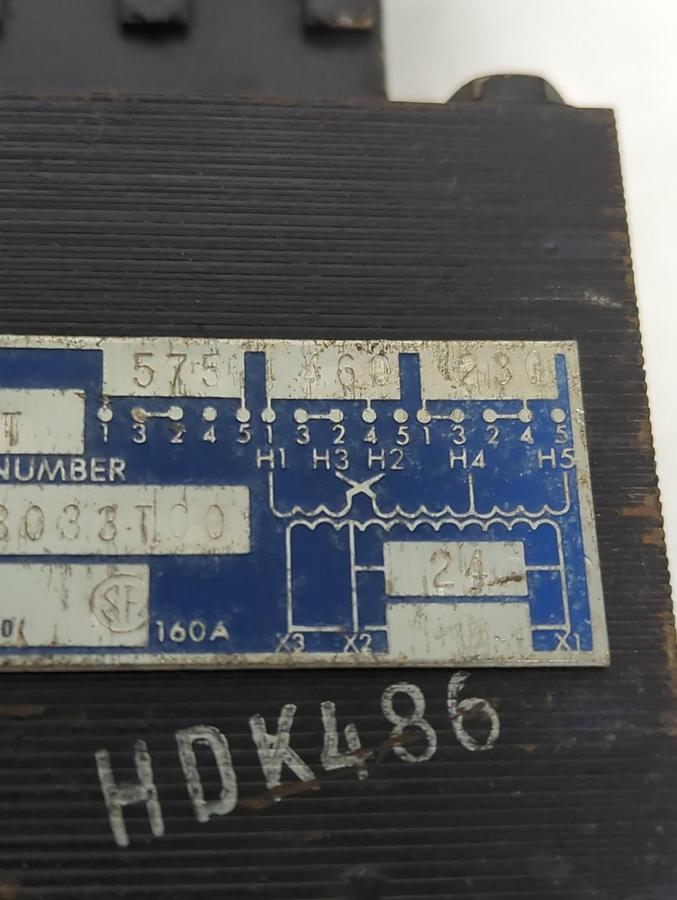 Used GS,180 SMT,HEAVY DUTY TRANSFORMER 200KVA 60HZ PRE-OWNED