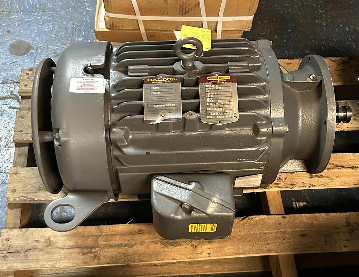Used BALDOR,VLCP2334T,MOTOR 20HP 230/460V 1760RPM 3PH 256LP FRAME