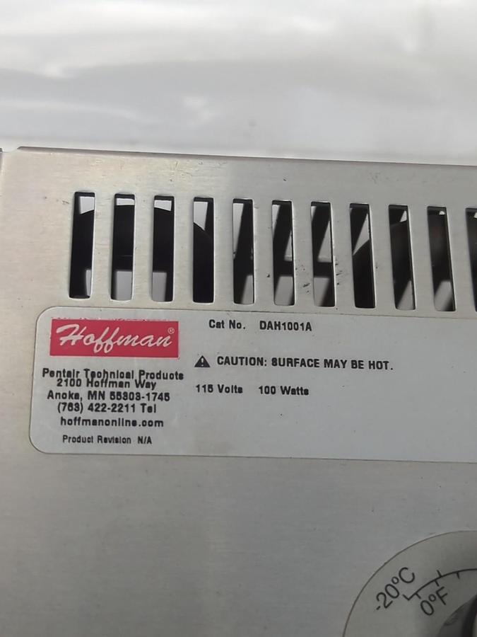Used HOFFMAN,DAH1001A,ELECTRIC HEATER 115V 100 WATTS PRE-OWNED