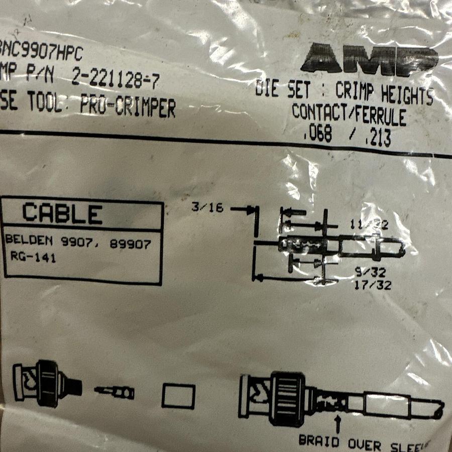 Used AMP,2-221128-7,Replacement Connector Kit LOT of 8