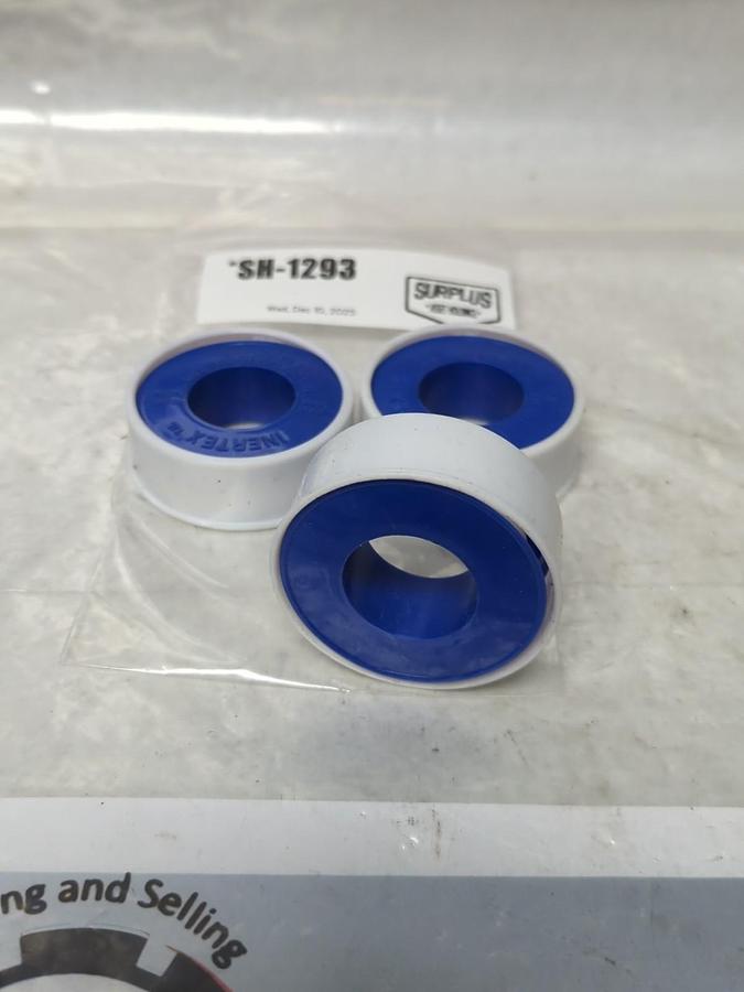 INERTEX,T-27730-A,TEFFLON THREAD SEAL TAPE 1/2 INX 520 IN ROLL LOT OF 3 NOS
