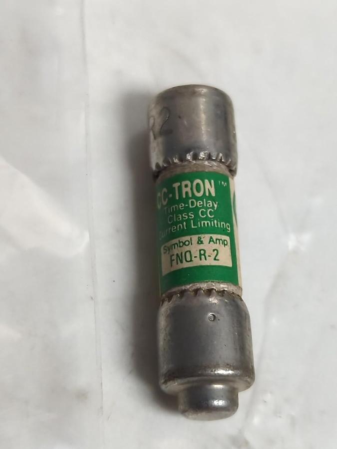 Used COOPER BUSSMANN,FNQ-R-2,CC TRON 2 AMP FUSE LOT OF 6 PRE-OWNED