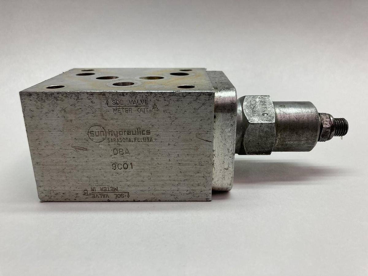 Used Sun Hydraulics,DBA-9C01,Valve Block