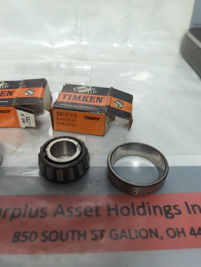 TIMKEN,SET #2,ROLLER BEARING LOT OF 2 NOS