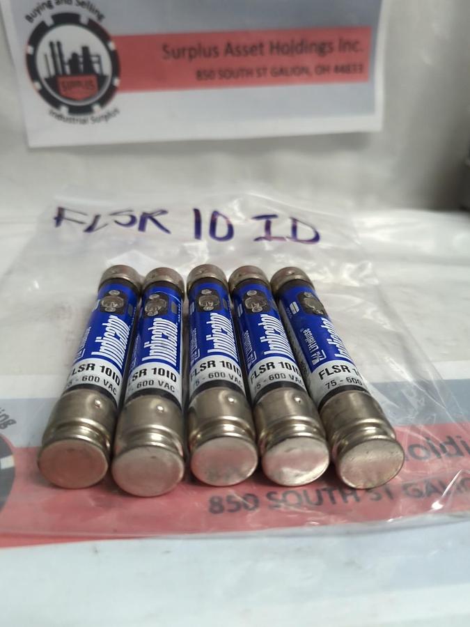 Used LITTELFUSE,FLSR10ID,INDICATOR 10 AMP FUSE LOT OF 5 PRE-OWNED
