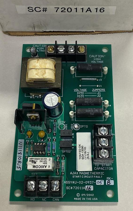 AJAX MAGNETHERMIC,72011A16,PC CIRCUIT BOARD NOS