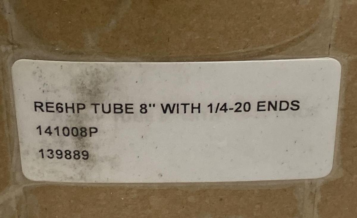 Used Eriez,RE6HP,8" Extreme RE Tube Magnet 141008P with 1/4-20Ends