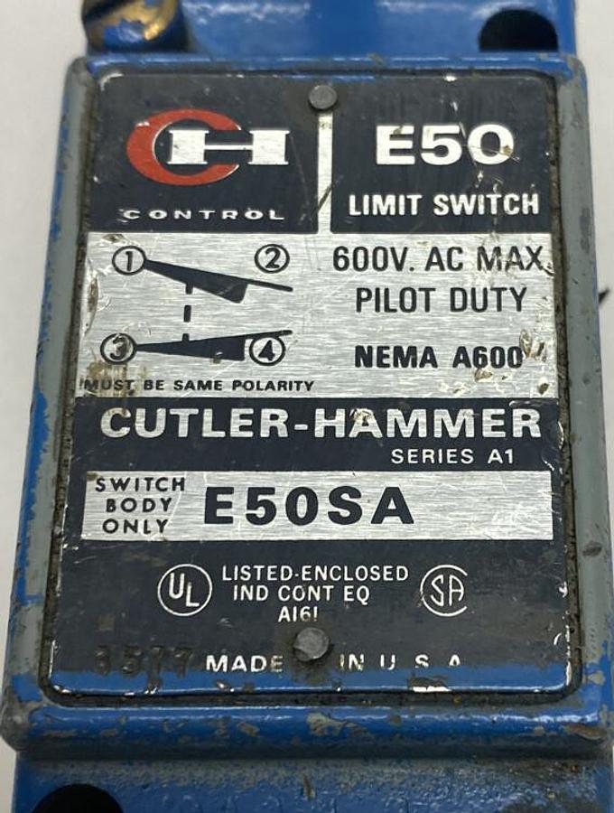 Used Cutler-Hammer,E50SA,Series A1 Limit Switch