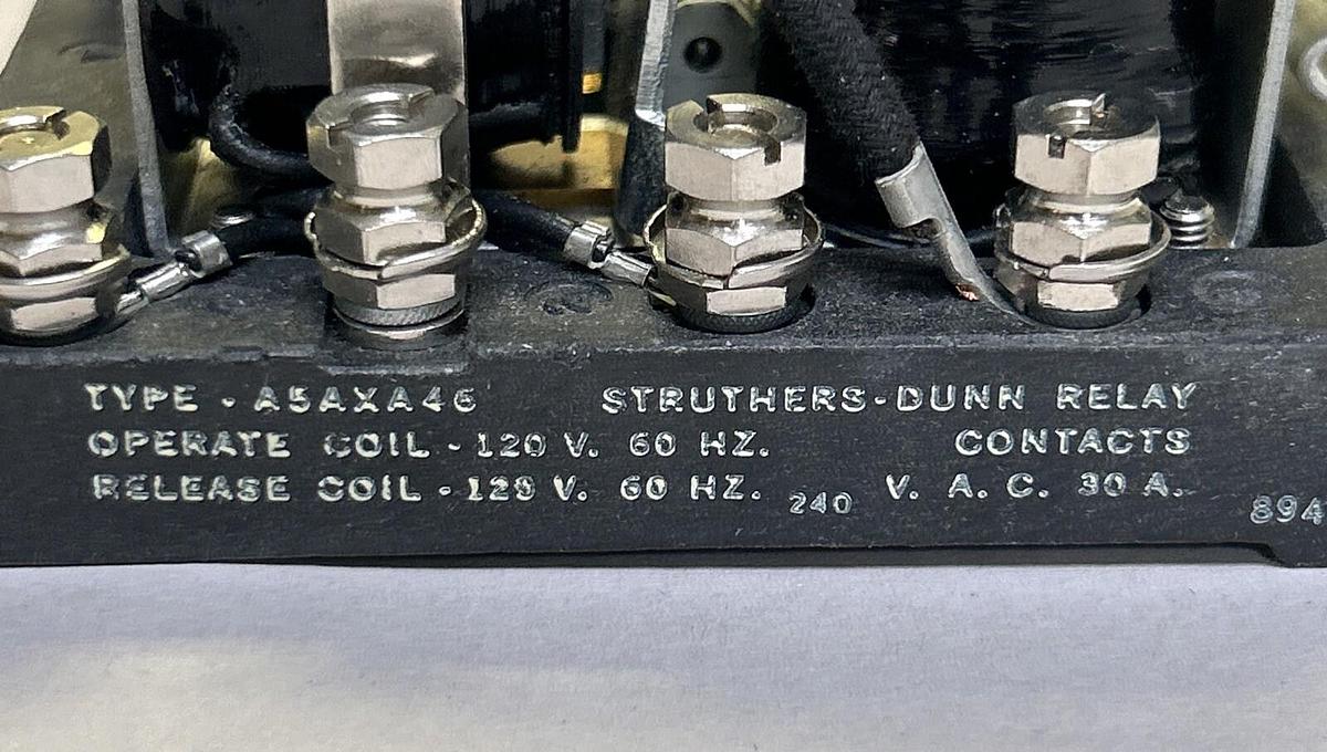 STRUTHERS-DUNN,A5AXA46,RELAY 120V NOS