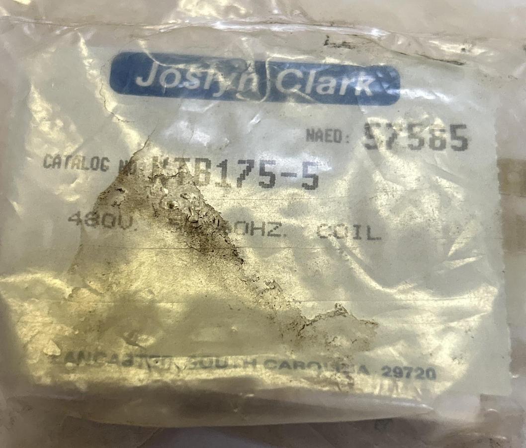 JOSLYN CLARK,KTB175-5,COIL 480V NOS
