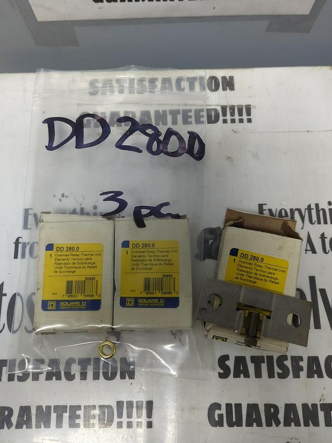 SQUARE D,DD 280.0,OVERLOAD RELAY THERMAL UNITS LOT OF 3 NOS