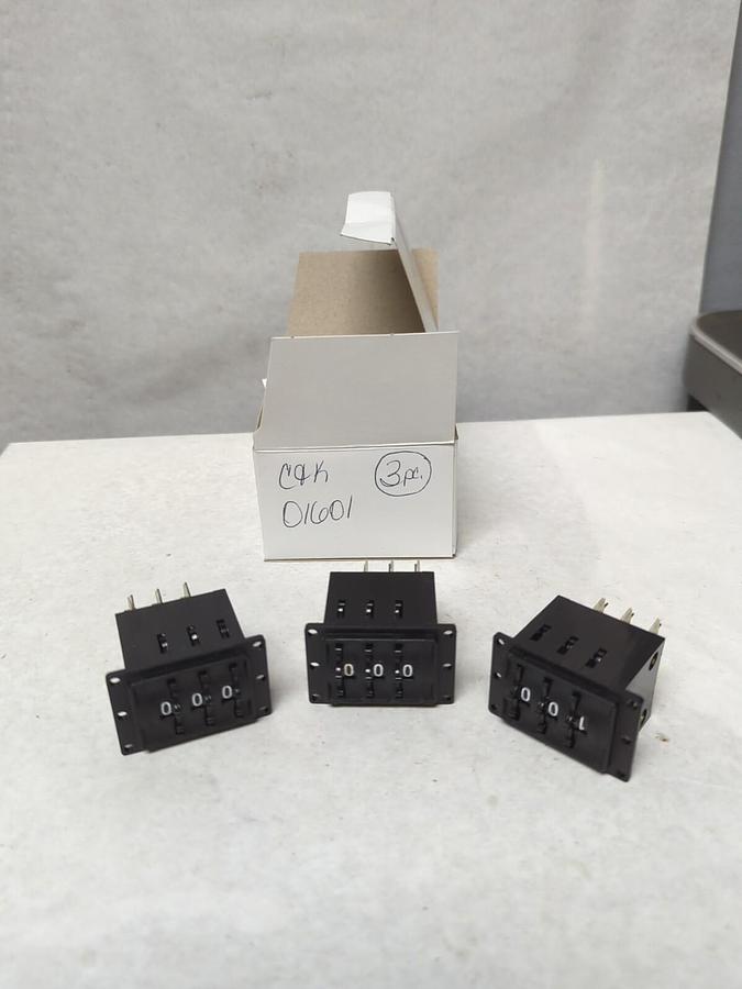 C & K,01601,THREE DIGIT COUNTER LOT OF 3