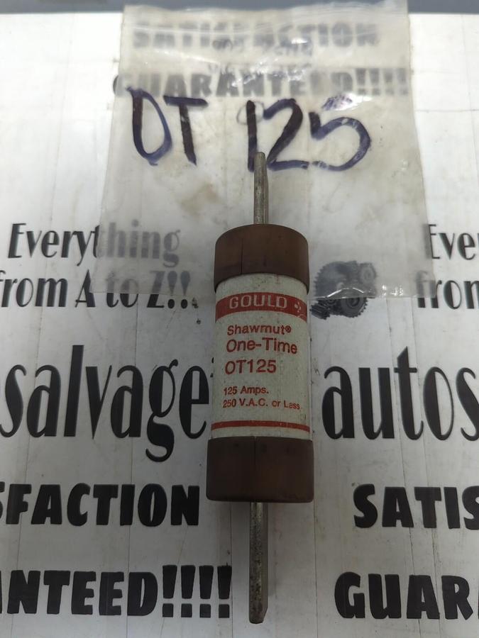 GOULD SHAWMUT,OT125,ONE-TIME 125 AMP FUSE NOS