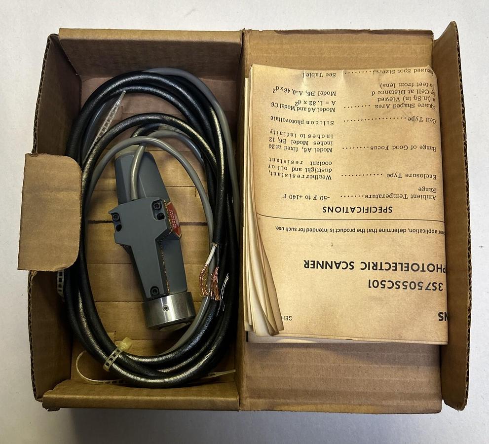 Used GENERAL ELECTRIC,3S7505SC501A6,PHOTOELECTRIC SCANNER NEW