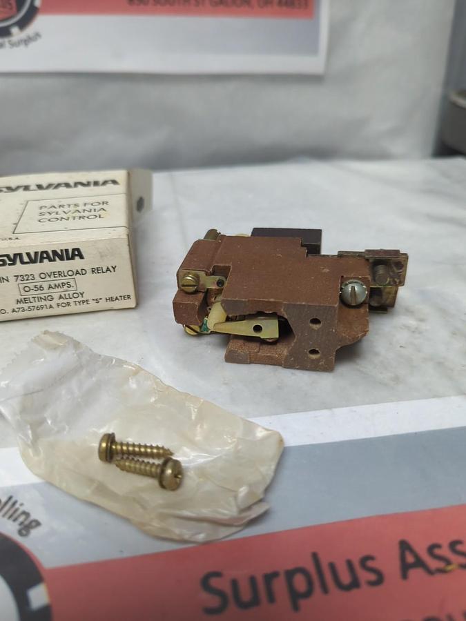 SYLVANIA,A73-57691A,OVERLOAD RELAY 0-56 AMPS NOS