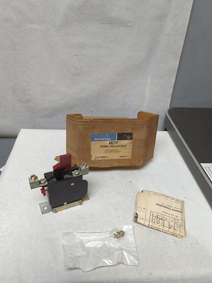 WESTINGHOUSE,AN21P,THERMAL OVERLOAD RELAY 1-POLE SIZE 2 NOS