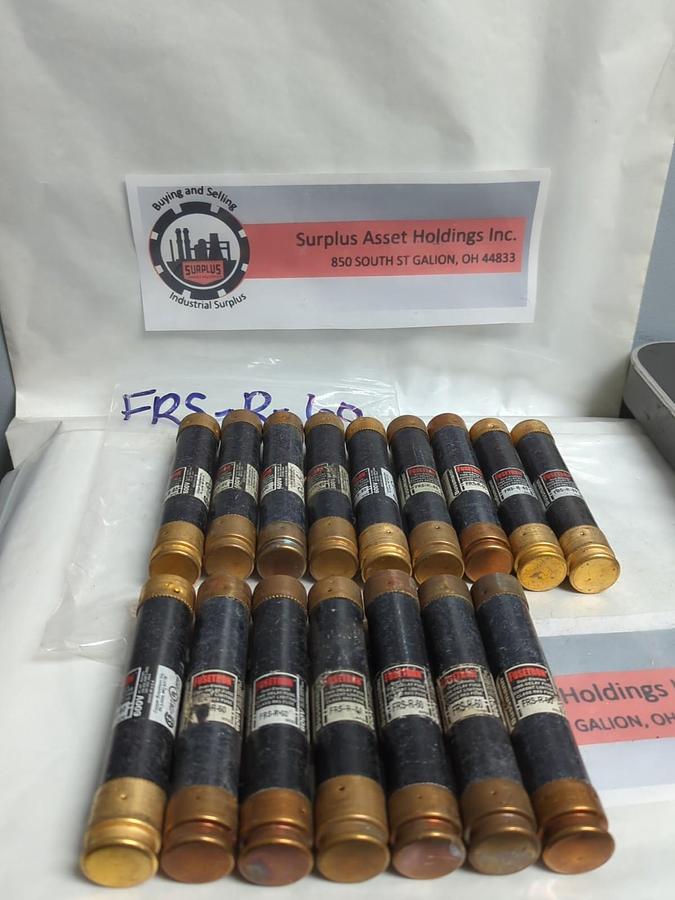 Used COOPER BUSSMANN,FRS-R-60,FUSETRON FUSE 60 AMP LOT OF 16 PRE-OWNED