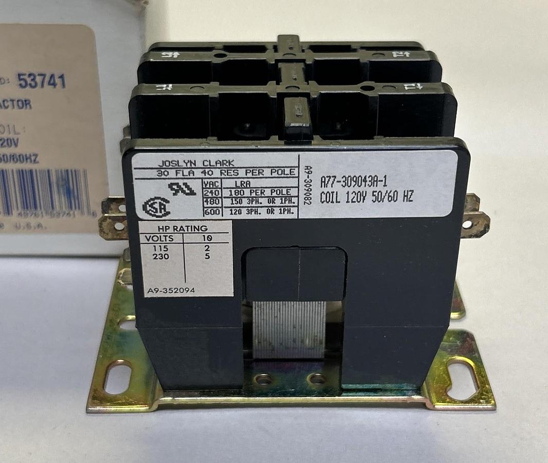 JOSLYN CLARK,DP3C302-120,DEFINITE PURPOSE CONTACTOR NOS