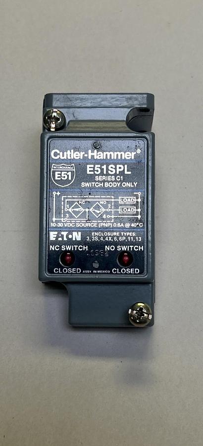 Used EATON CUTLER-HAMMER,E51SPL,SWITCH BODY ONLY